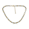 Gold & Diamond Paperclip Necklace