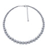 White Gold Ball Choker