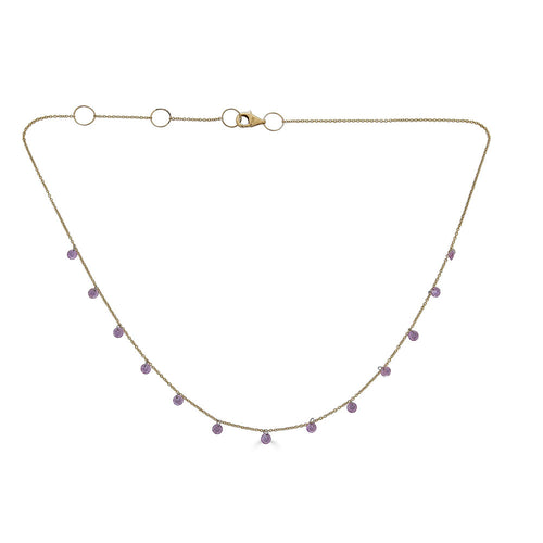 Pink Sapphire Necklace
