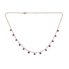 Drilled Ruby Necklace