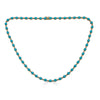 Oval Turquoise Tennis Necklace