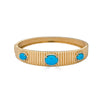 Three Oval Turquoise Bangle