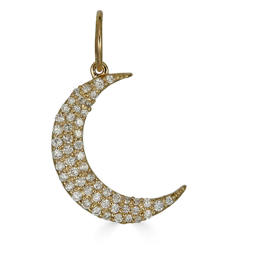 Diamond Moon Pendant