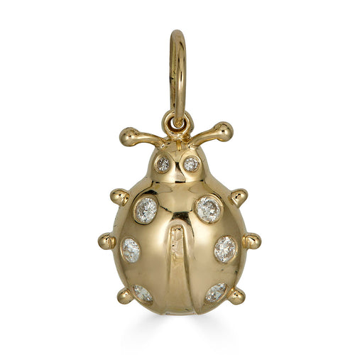 Gold Lady Bug Pendant