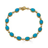 Oval Turquoise tennis Bracelet