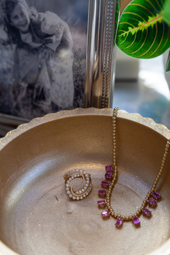 Diamond Open Swirl Ring