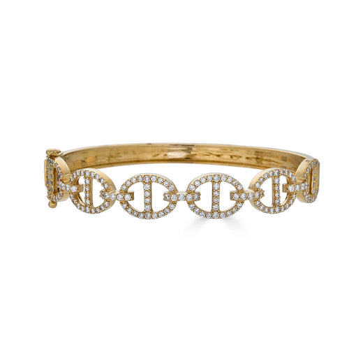 Gold Horsebit Bangle