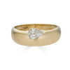 Pear Cut Diamond Gold Ring