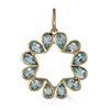 Star of David Blue Topaz Pendant