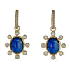 Cabochon Blue Sapphire Earring