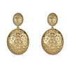 Gold Oval Earring