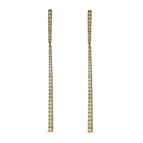 Thin Diamond Stick Earring