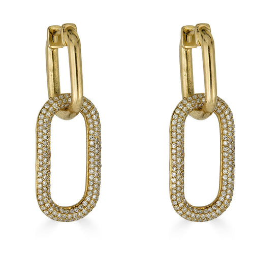 Flat Paper Clip Drop Earring