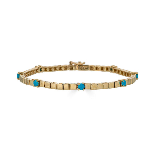 Small Gold Tile Bracelet