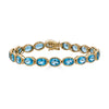 Oval Blue Topaz Bracelet