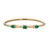 Three Emerald Bangle