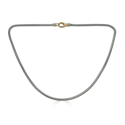 Silver Coil Necklace