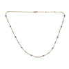 Round Pink Sapphire Necklace