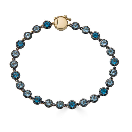 London Blue Topaz Tennis Bracelet