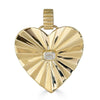 Fluted Heart Pendant