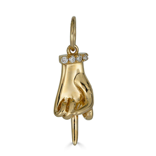 Small Middle Finger Pendant