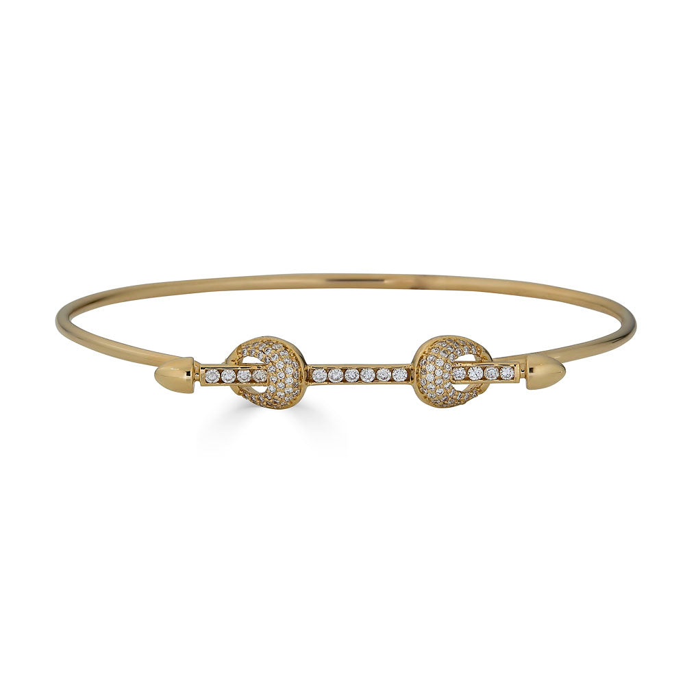 Diamond Belt Bangle
