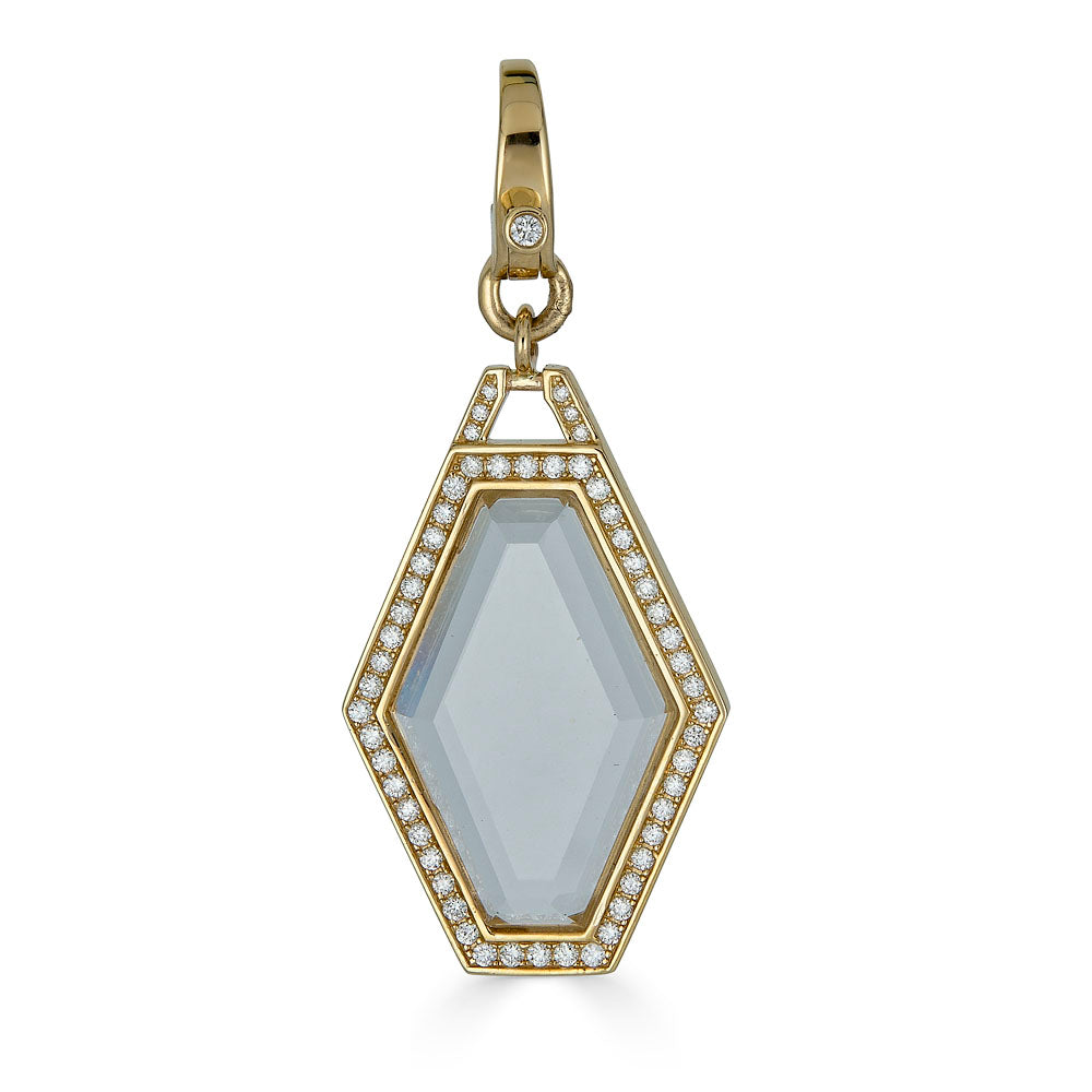 Elongated Topaz Pendant