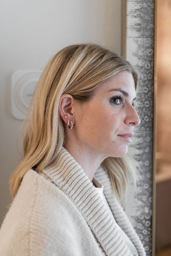 Pave Diamond Huggie Earrings