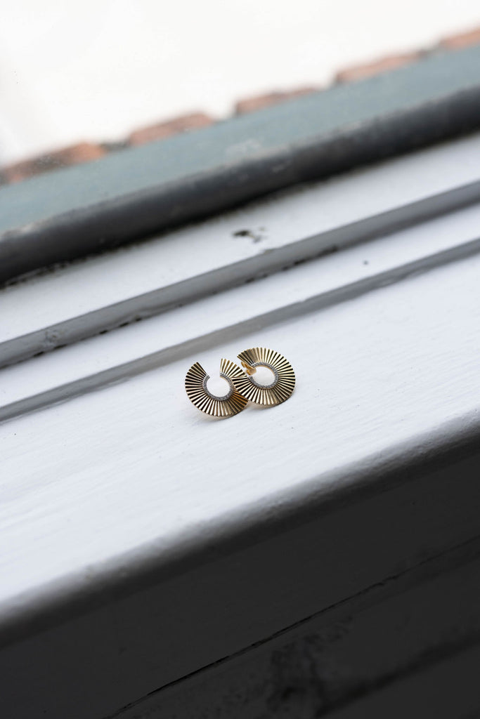 Circle Disc Earrings