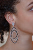 Black and White Alternate Diamond Earrings