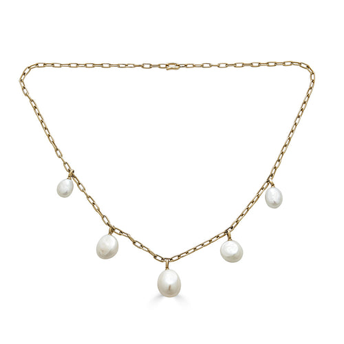 Baroque Pearl Drop Necklace