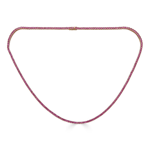 Pink Sapphire Necklace