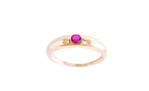 Single Center Ruby Ring