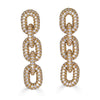 Small Chain Link Sapphire Earring