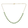 Pear Cut Emerald Necklace