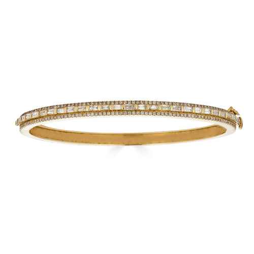 Baguette Diamond Bangle