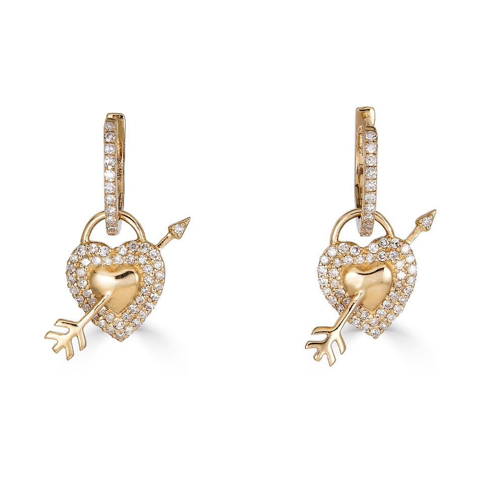 Heart and Arrow Diamond Earring