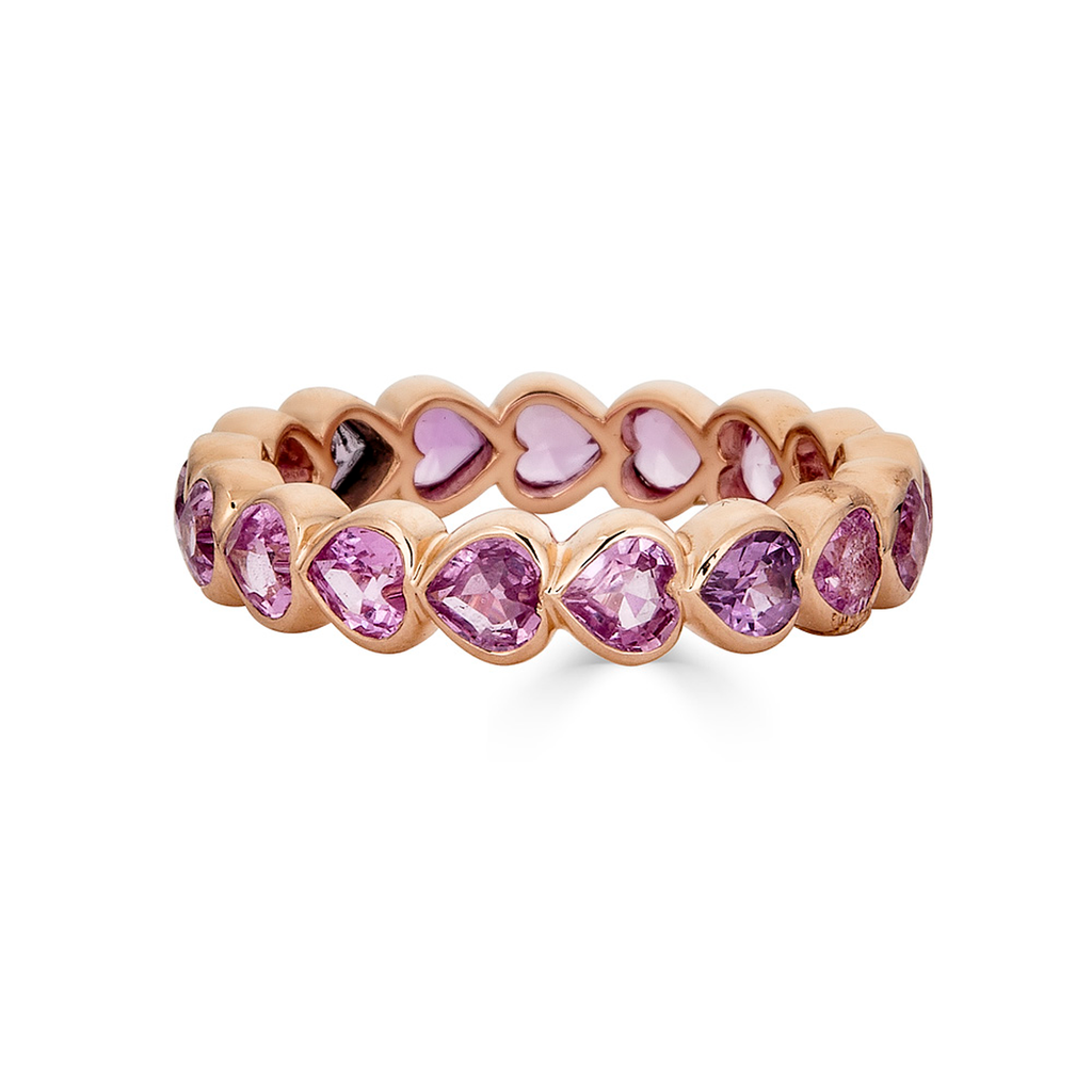 Pink Heart Ring, Pink Eternity Band