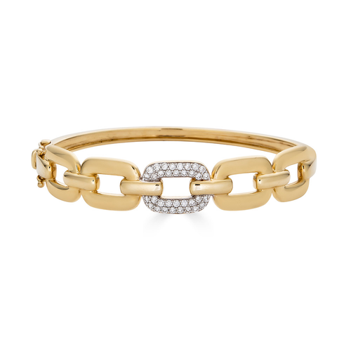 Gold Link Bangle