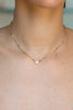 Solitaire Heart Diamond Bezel Necklace