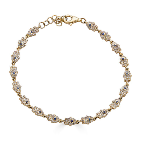 Hamsa Diamond Bracelet