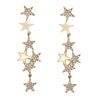 Diamond Star Drop Earrings