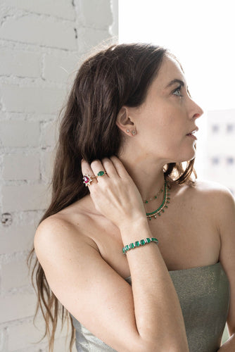 Pink Pear Spinel Ring