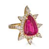 Pink Pear Spinel Ring