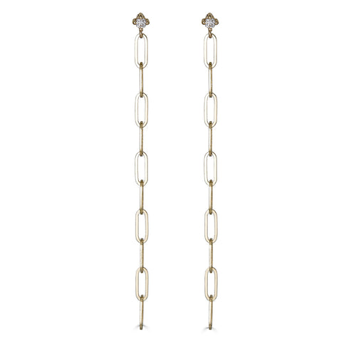 Paperclip Chain Link Earrings