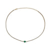 Emerald Heart Stone Necklace