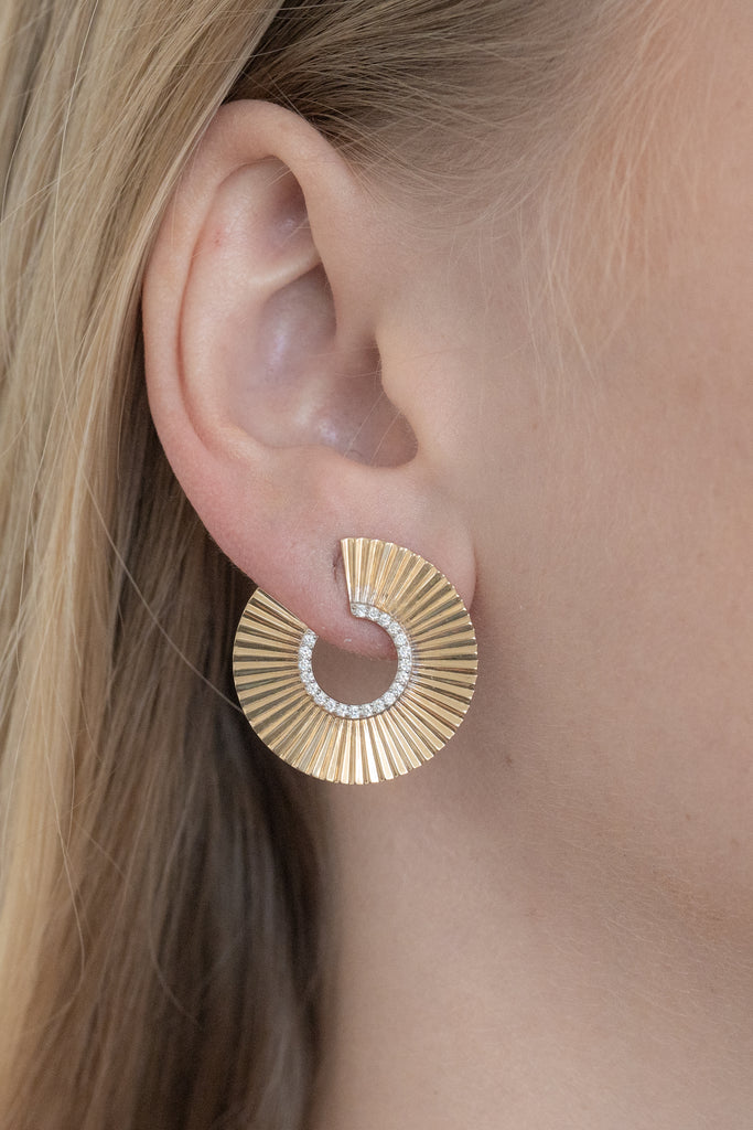 Circle Disc Earrings