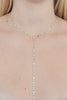 Diamond and Lighting Lariat Necklace