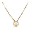 Oval Gold Disc Necklace