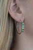 Baguette Emerald Diamond Earrings